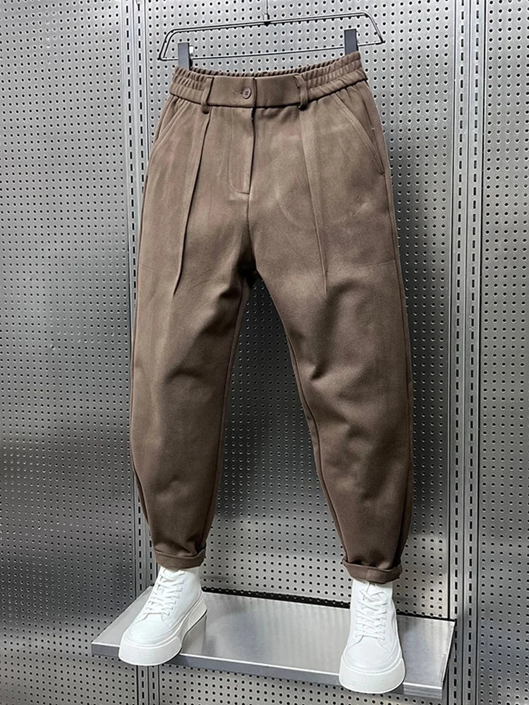 Matthew | Classic Textured-Look Pants