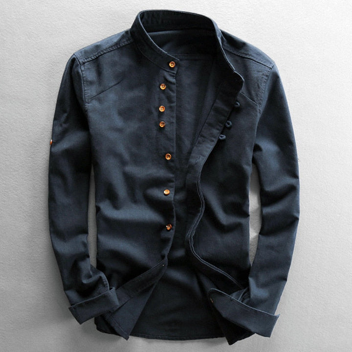 Pax | The Stand-Collar Button Shirt