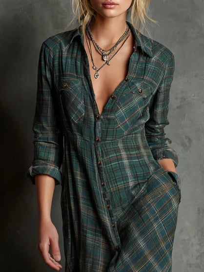 Sawyer | The Plaid Shirt Maxi