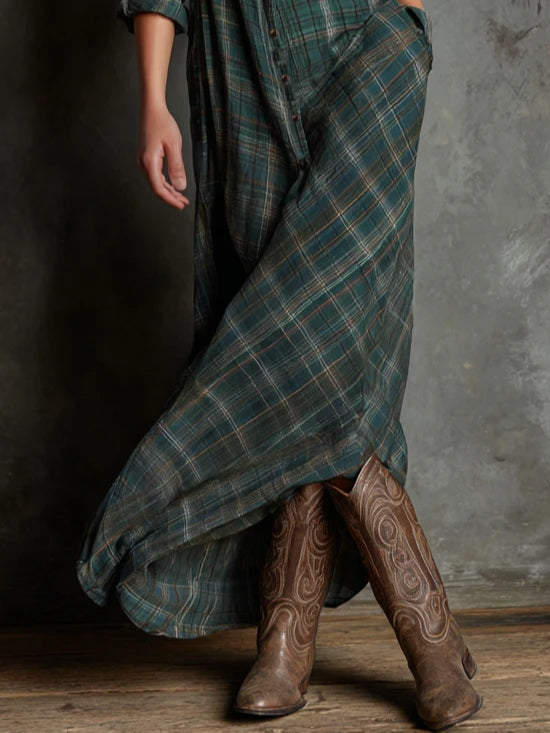 Sawyer | The Plaid Shirt Maxi