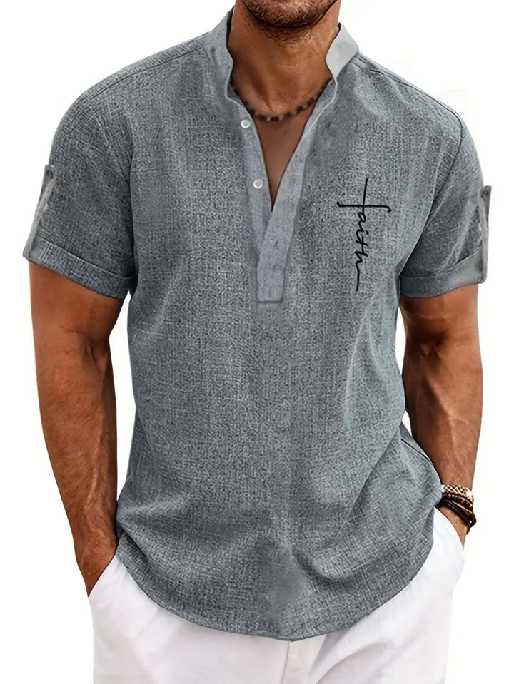 Lev | The Stand Collar Shirt