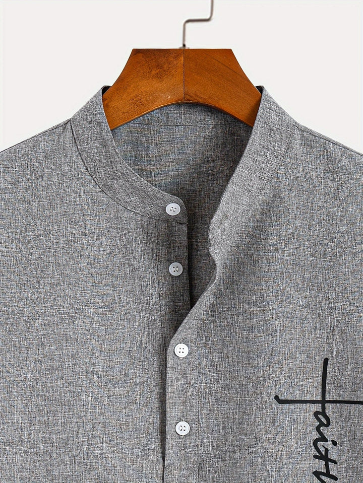 Lev | The Stand Collar Shirt