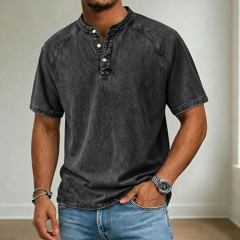Hal | The Faded Short-Sleeve Henley