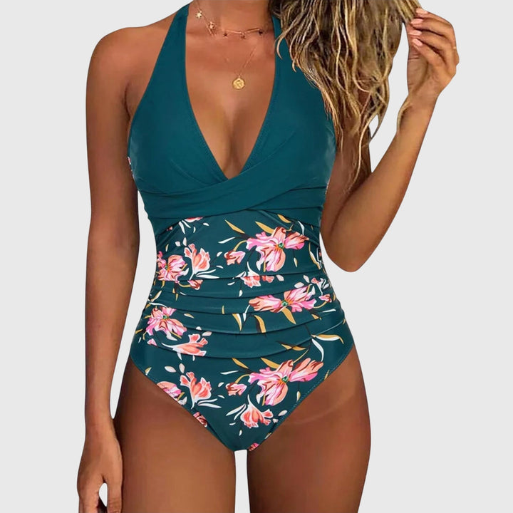 Florence - Women's V-Neck One-Piece Swimsuit for Beach