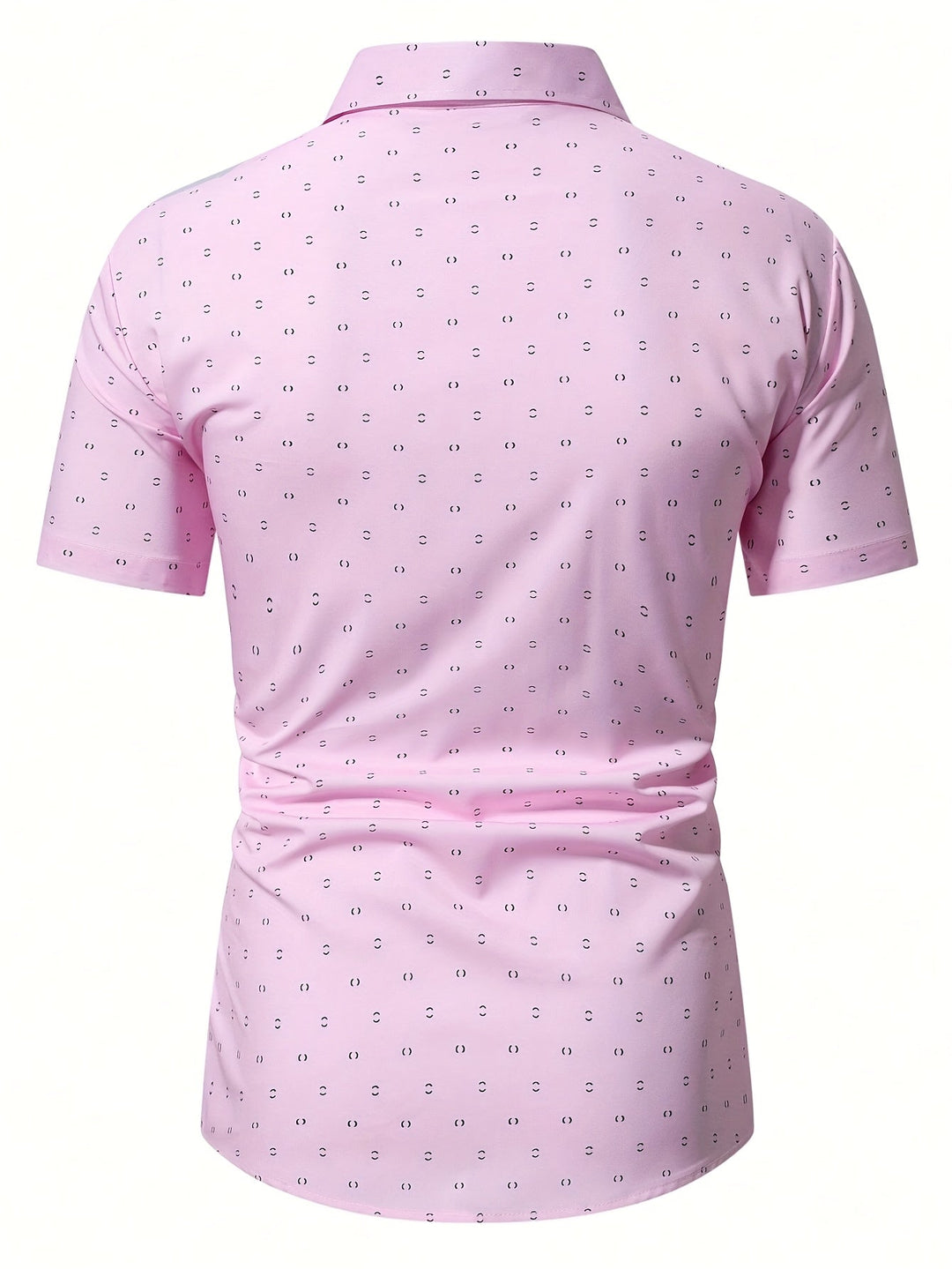 Aaron | Men's Printed Short Sleeve Shirt — Tailored Fit