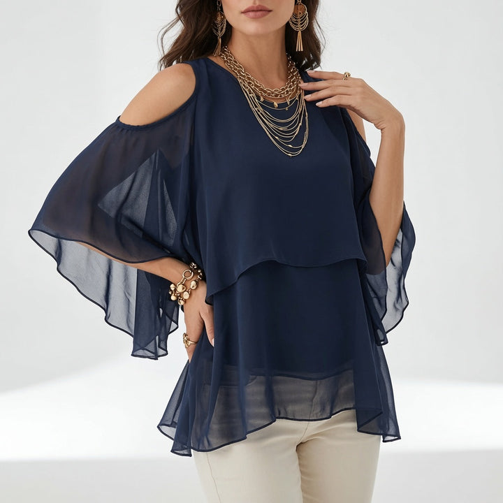 Elise | The Open-Shoulder Flowing Tunic