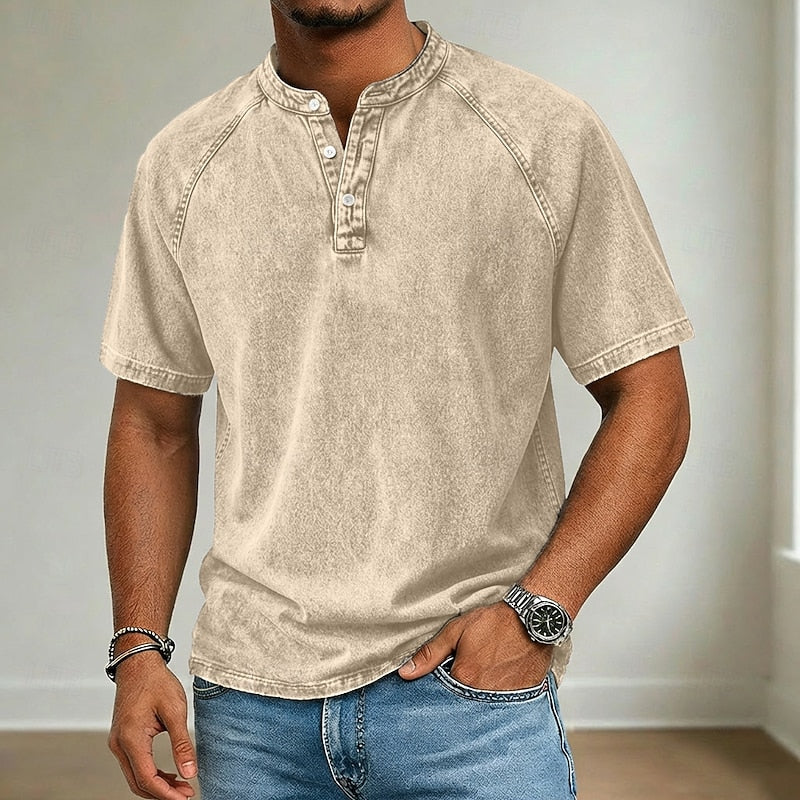 Hal | The Faded Short-Sleeve Henley