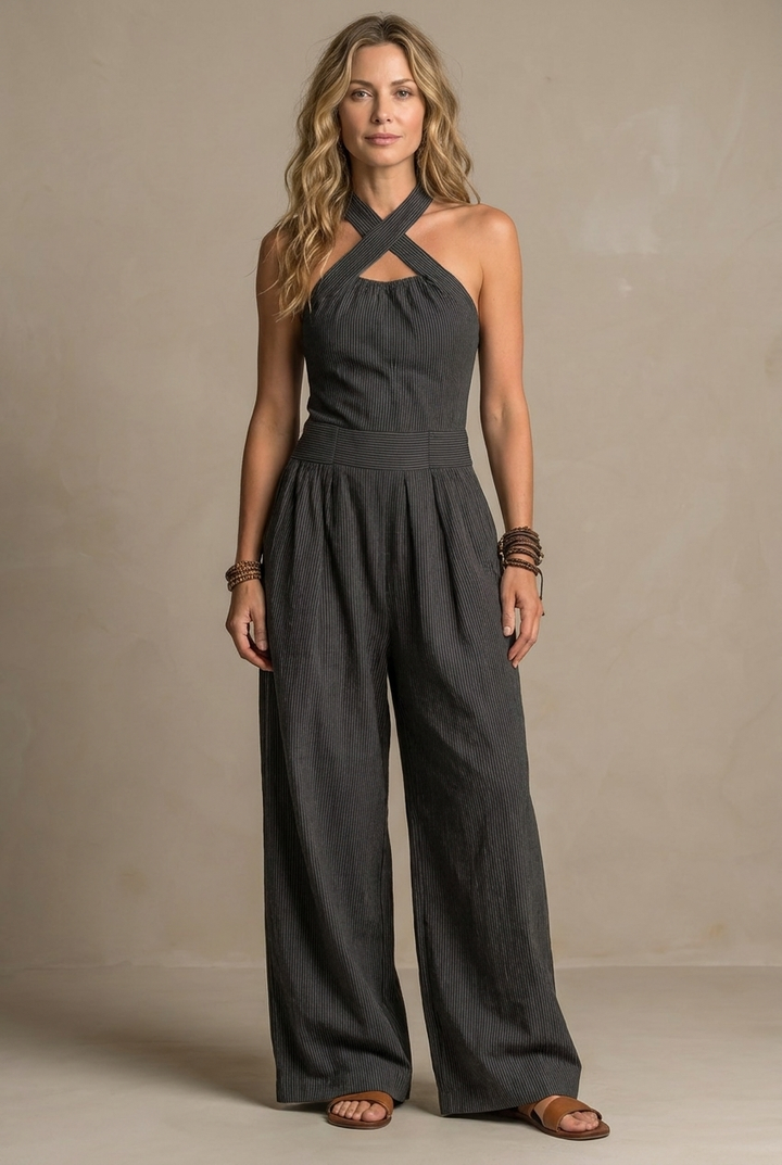 Isibéal | The Halter Wide-Leg Jumpsuit