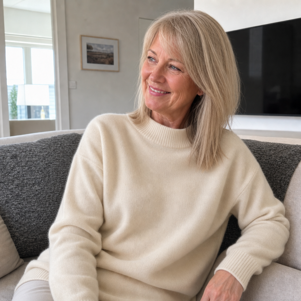 Ash | The Ribbed Mock Neck Sweater