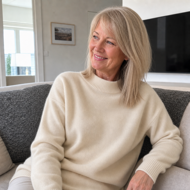 Ash | The Ribbed Mock Neck Sweater