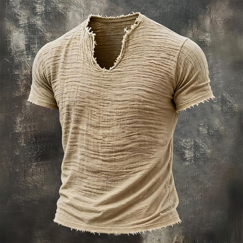 Griffin | The Vintage Frayed V-Neck