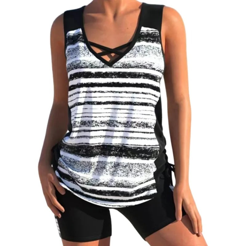 Mavi | The Adjustable Boho Tankini Set