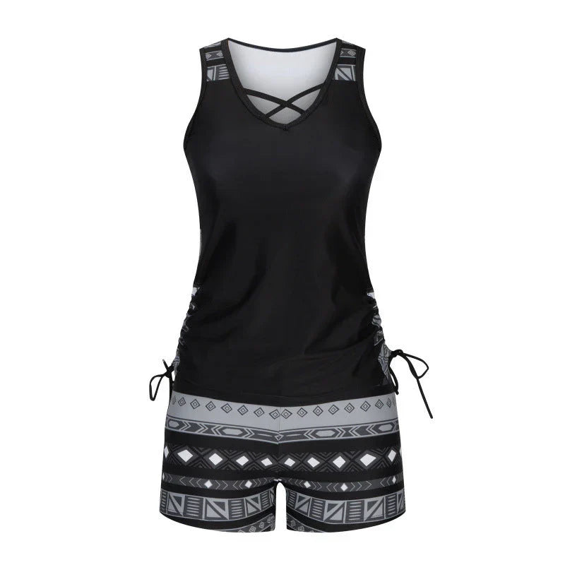 Mavi | The Adjustable Boho Tankini Set