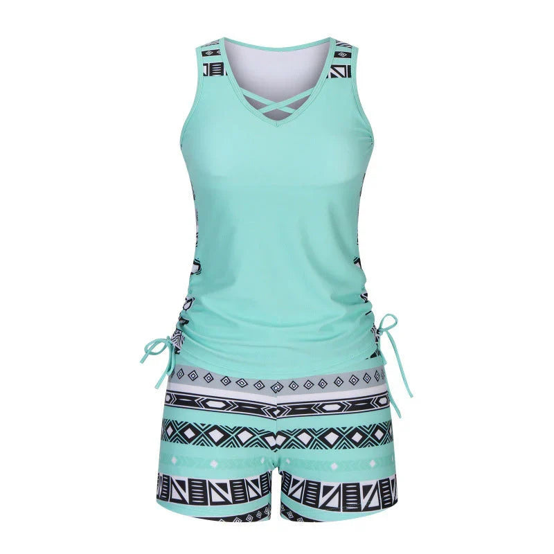 Mavi | The Adjustable Boho Tankini Set