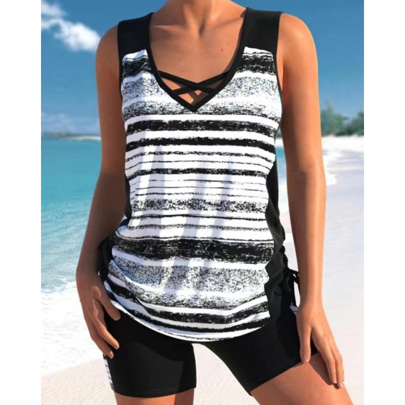 Mavi | The Adjustable Boho Tankini Set