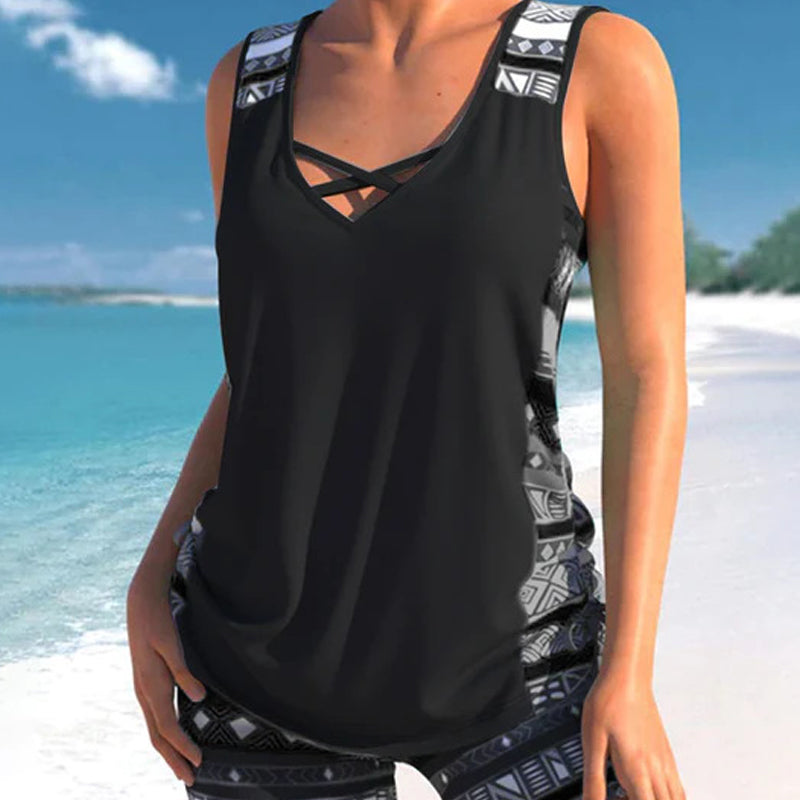 Mavi | The Adjustable Boho Tankini Set