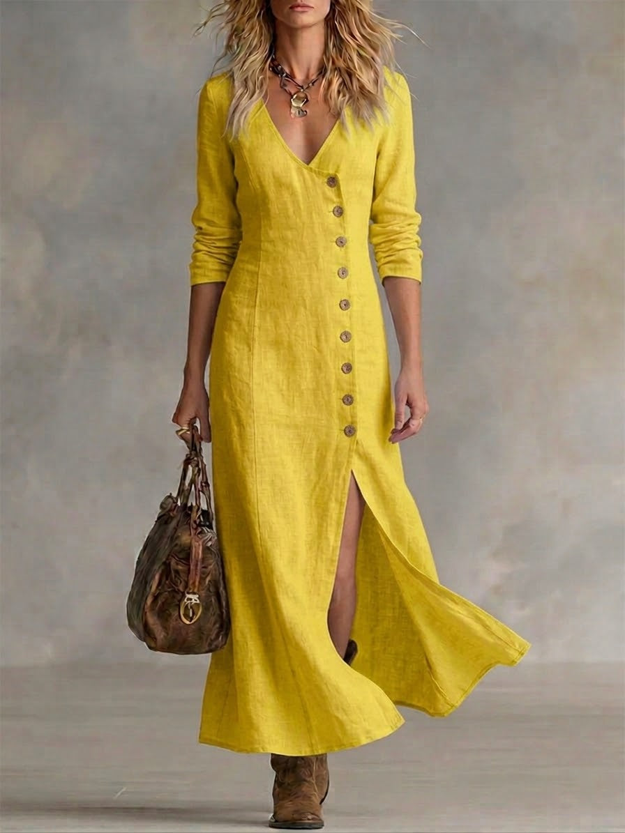 Arden | The Button-Front Maxi Dress