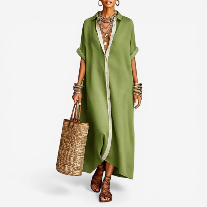 Fiona | The Button-Front Shirt Dress