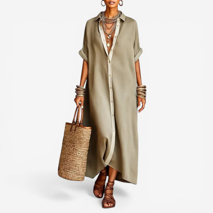 Fiona | The Button-Front Shirt Dress