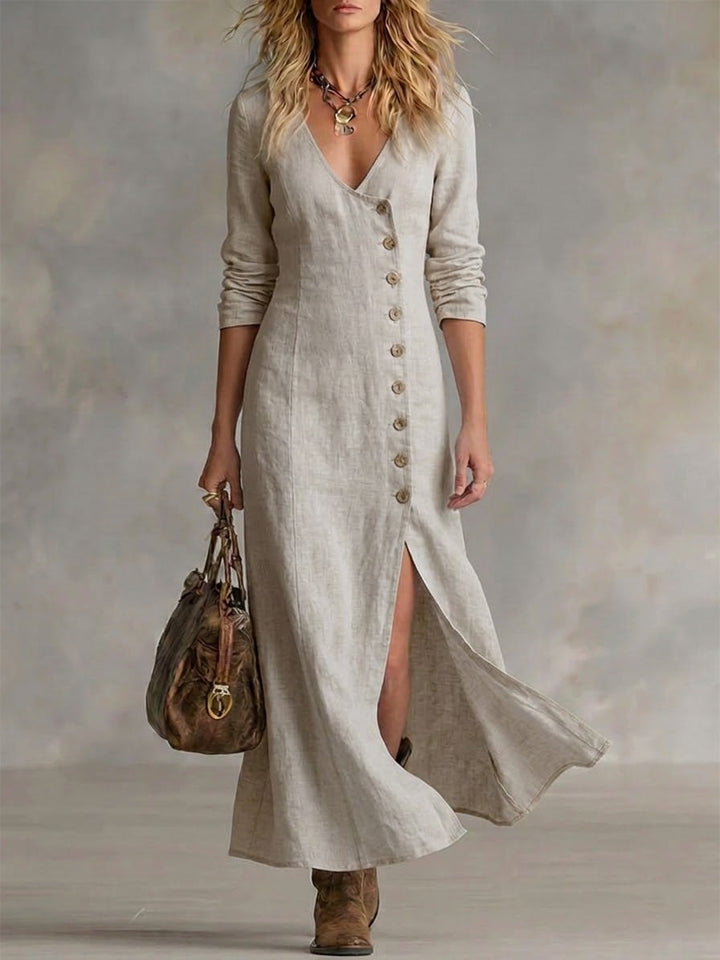 Arden | The Button-Front Maxi Dress