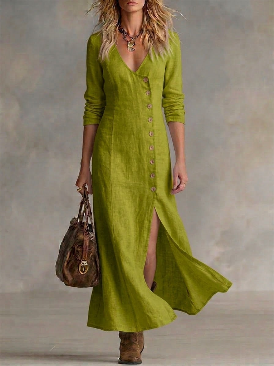 Arden | The Button-Front Maxi Dress