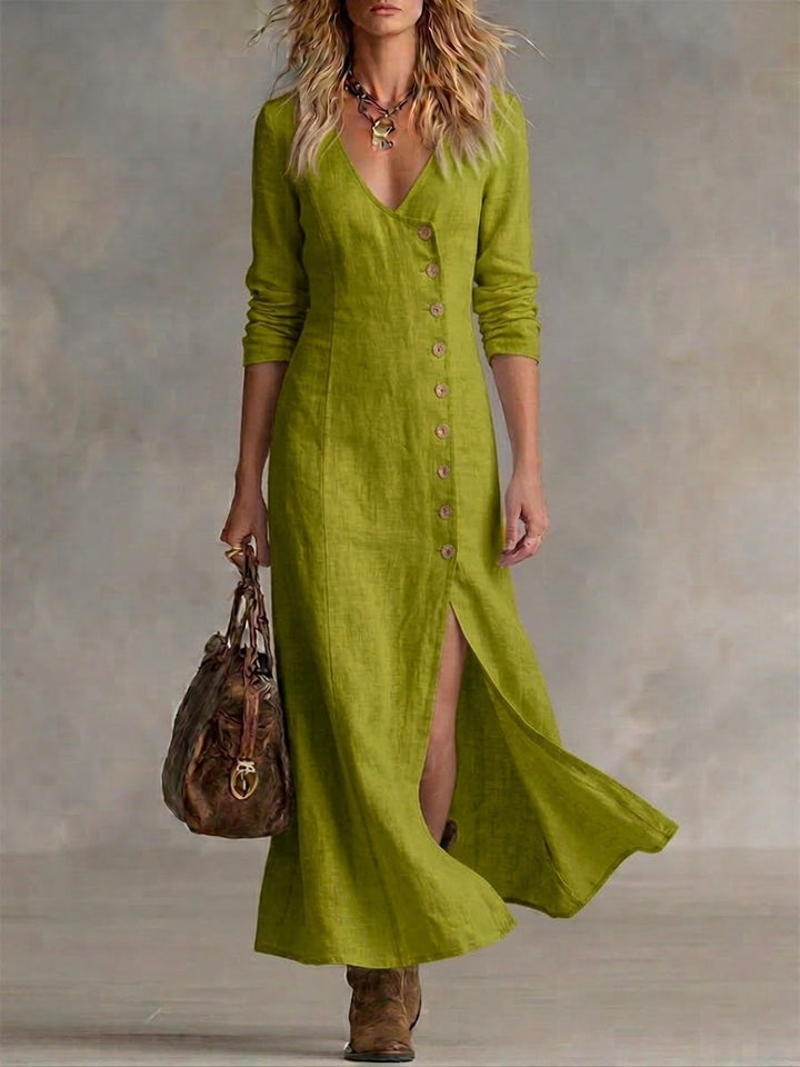 Arden | The Button-Front Maxi Dress