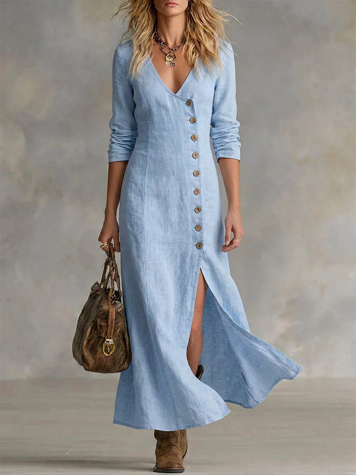 Arden | The Button-Front Maxi Dress