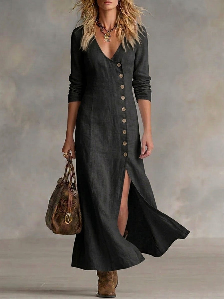Arden | The Button-Front Maxi Dress