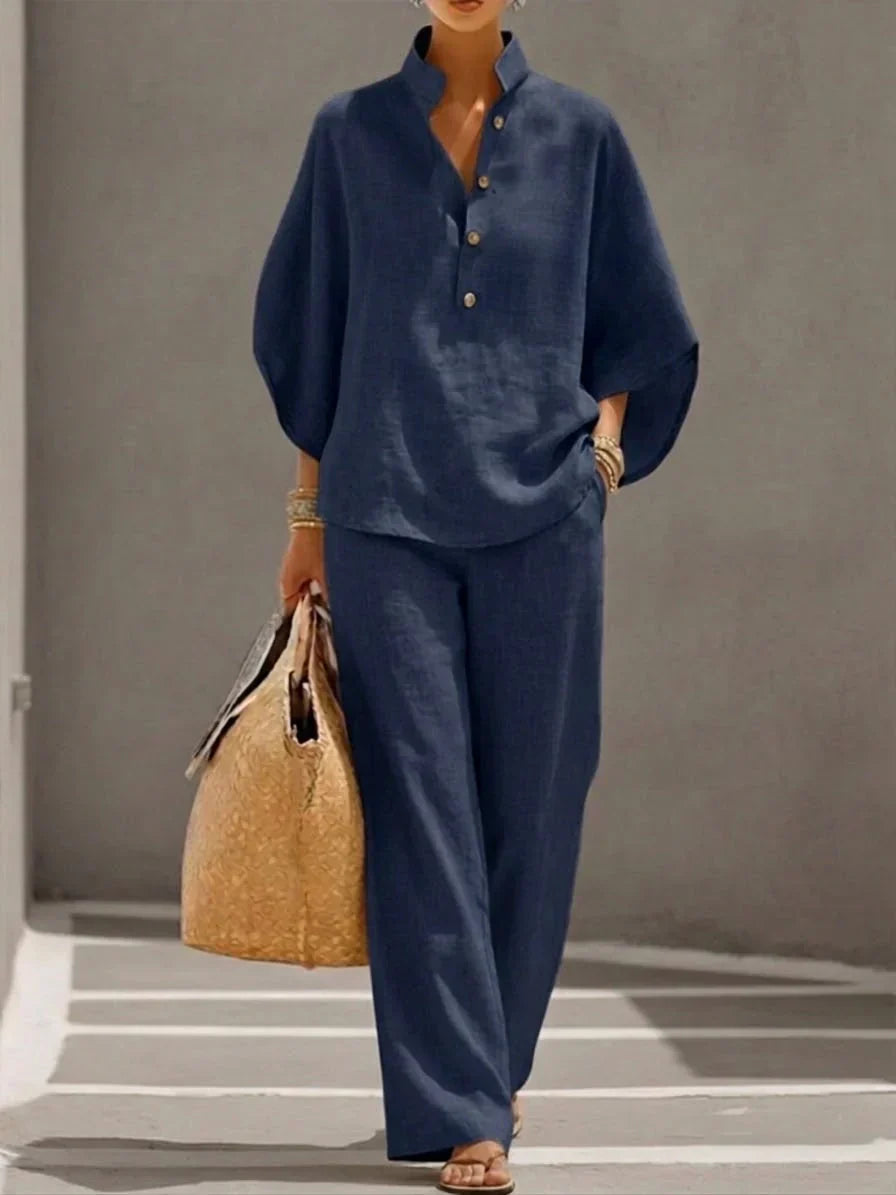 Ciarnat | The Flowing Bat-Sleeve Set