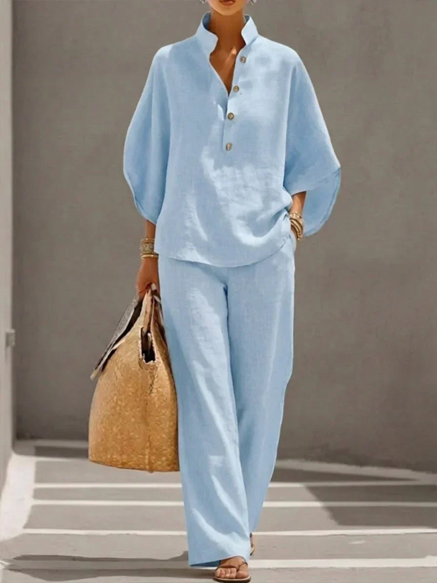 Ciarnat | The Flowing Bat-Sleeve Set