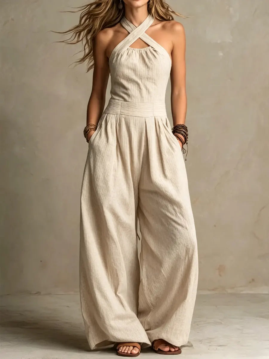 Isibéal | The Halter Wide-Leg Jumpsuit