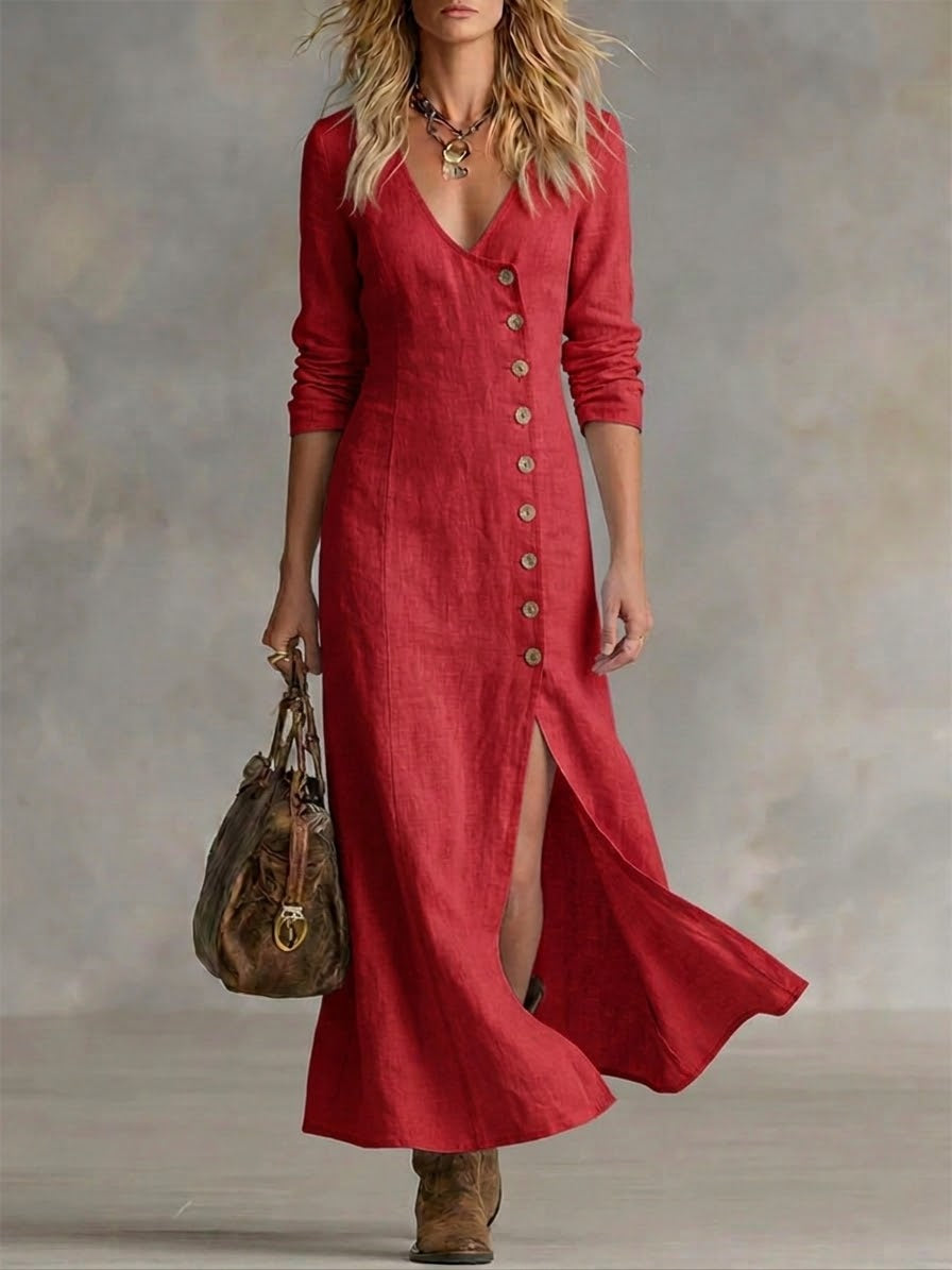 Arden | The Button-Front Maxi Dress
