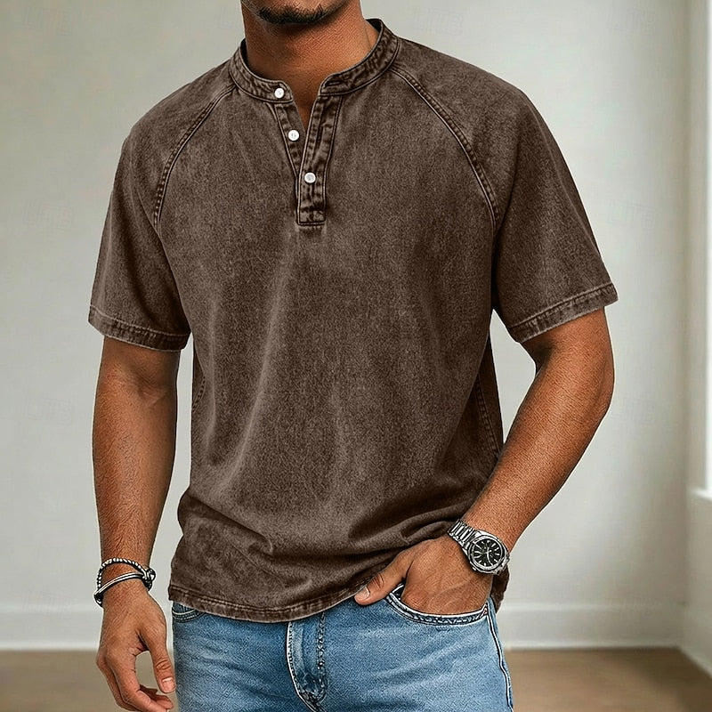 Hal | The Faded Short-Sleeve Henley
