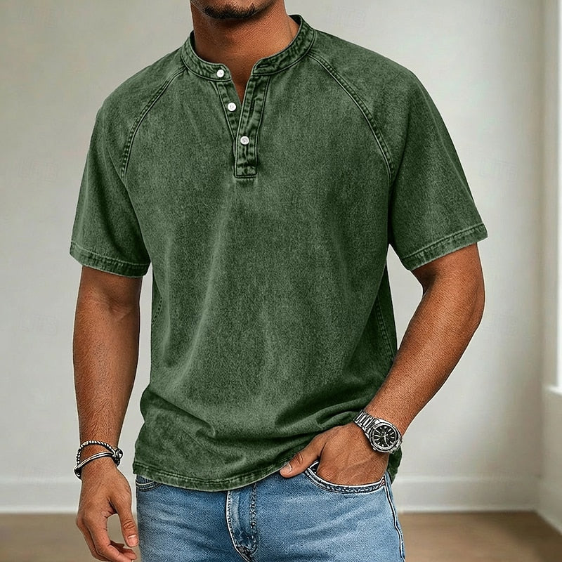 Hal | The Faded Short-Sleeve Henley