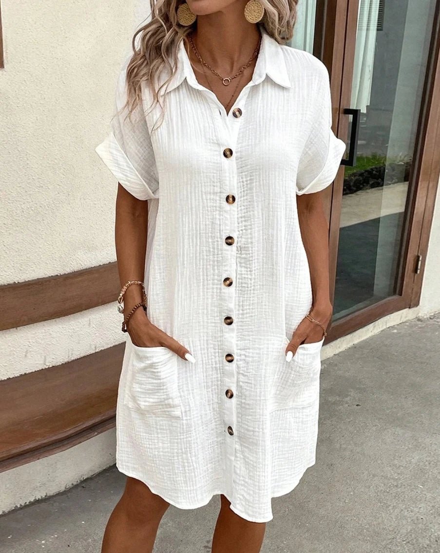 Clara | The V-Neck Mini Dress