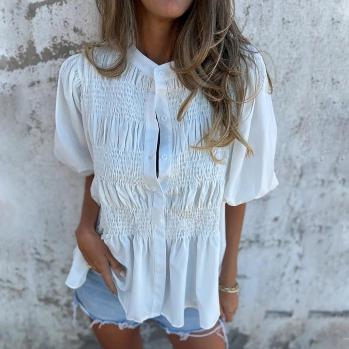 Julia | Women's Boho-Chic Flowy Blouse — Relaxed Fit
