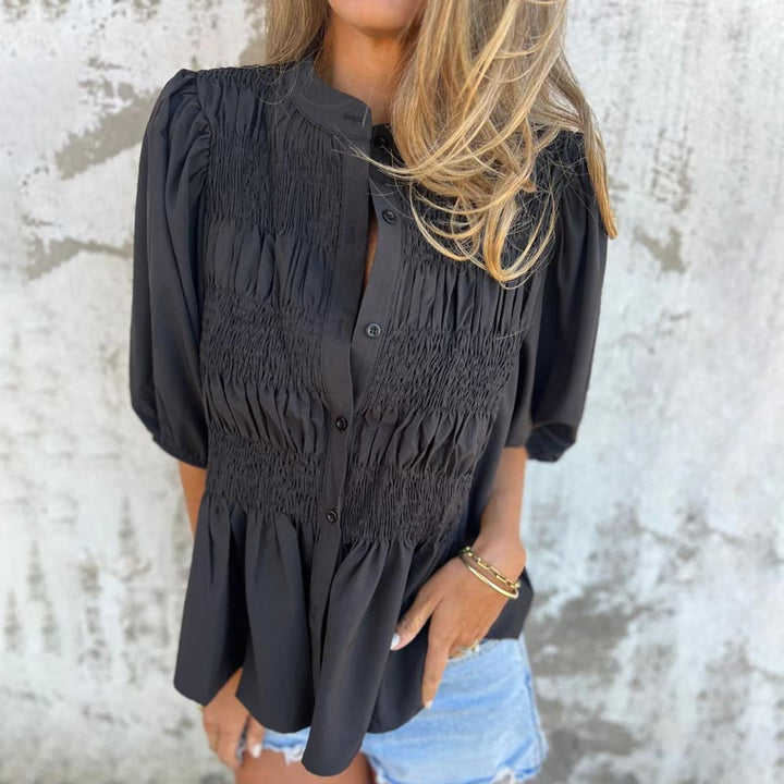 Julia | Women's Boho-Chic Flowy Blouse — Relaxed Fit