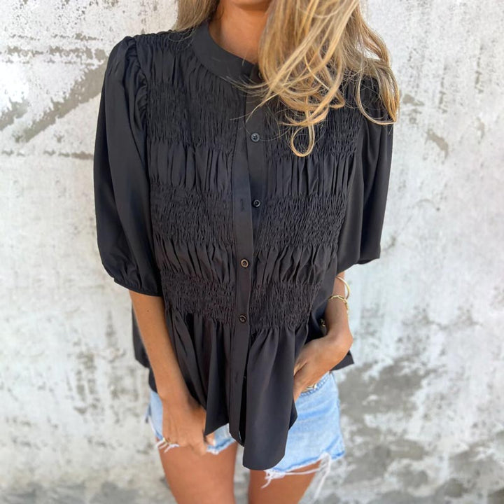 Julia | Women's Boho-Chic Flowy Blouse — Relaxed Fit