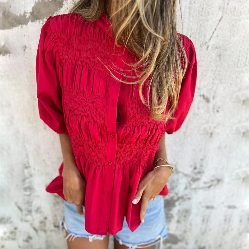 Julia | Women's Boho-Chic Flowy Blouse — Relaxed Fit