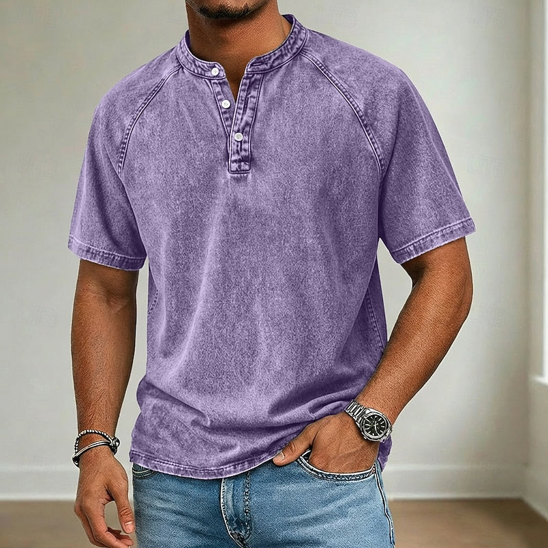 Hal | The Faded Short-Sleeve Henley
