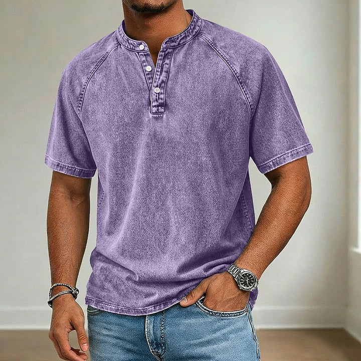 Hal | The Faded Short-Sleeve Henley